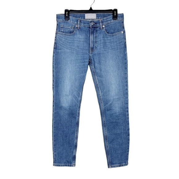 Everlane Blue Medium Wash High Rise 5-Pocket Stretch Ankle Jeans 
Size 27 - Picture 1 of 11